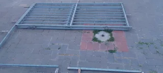 Galvanized security gate