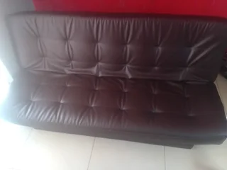 Retractable Leather Couch