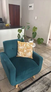 R 1200   green arm chair