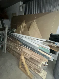 Excess Building Material (Wood Cutings, Floor Boards, Drywall, Roof Trusses)