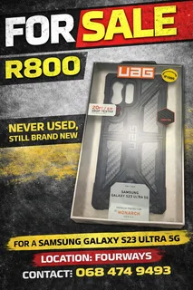 Black Samsung galaxy S23 phone case