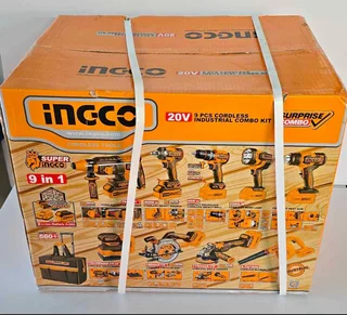 Cordless Ingco 9 piece