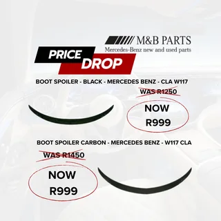Mercedes-Benz Boot Spoilers Now Reduced!