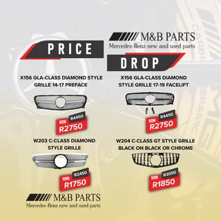 Mercedes-Benz Grilles Now Reduced!