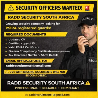 Security Officers Wanted
