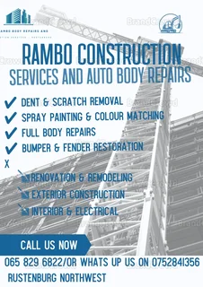*️ Rambo Body Repairs And Construction Services – Rustenburg *looking For *affordable And Reliable