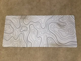 Desk Mousepad/gaming mouse pad topographic design