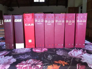 Car magazines binded from 1965, 1967- 1973