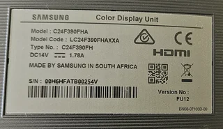 24" SAMSUNG LED Monitor C24F390FHA with Curved Display