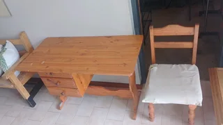 Study desk with chair