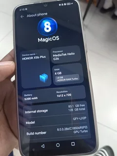HONOR  X5B Plus,  128GB  8GB Ram ..Contact no. 063 129 1830 : whatpp