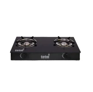 Totai 2 plate gas stove glass top
