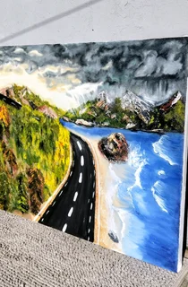 Coast escape Oil painting