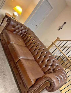 Genuine leather sofa