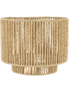 Wooven straw celing/lamp shade