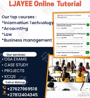 Tutorial services for all Mancosa & Regent modules
