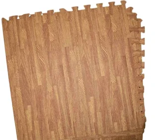 Wood look floor mats