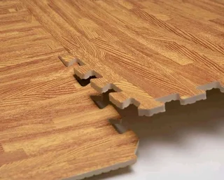 Wood look floor mats