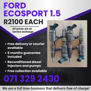 Ford Ecosport 1.5 Injectors For Sale With Warranty