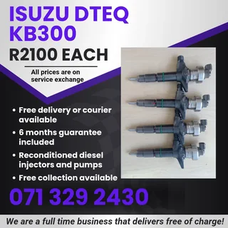 Isuzu Dteq Kb300 Injectors For Sale With Warranty Included