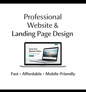 I offer professional website and landing page creation for businesses and individuals.I build clean,
