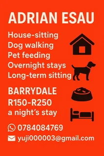 Reliable House-sitting and pet sitting.