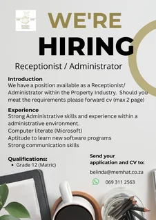 Receptionist / Administrator