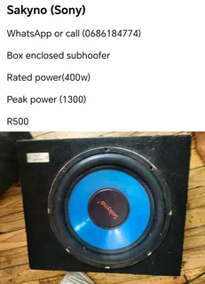 Sakyno (Sony) enclosed subhoofer