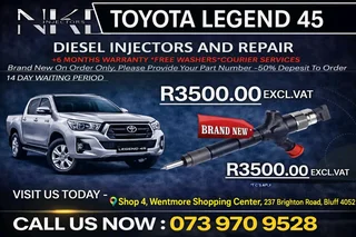 Toyota Legend 45(Brand New) Diesel Fuel Injectors