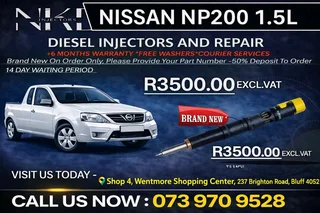 Nissan Np200 1.5L (Brand New)Diesel Fuel Injectors