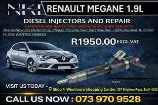 Renault Megane 1.9L Diesel Fuel Injectors