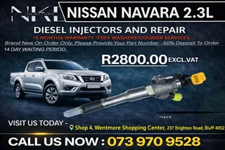 Nissan Navara 2.3L Diesel Fuel Injectors