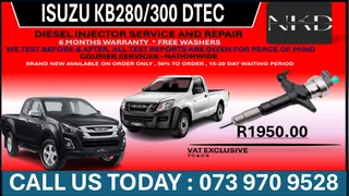 Isuzu KB280/KB300 Dtec Diesel Injectors