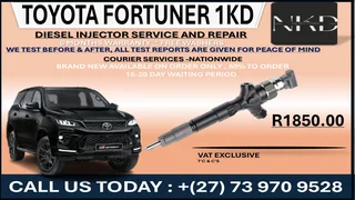 Toyota Fortuner 1KD Diesel Injectors