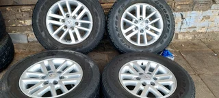 A set of 17inch toyota hilux mags and tyres